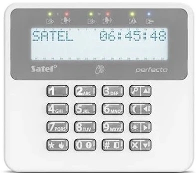 Беспроводная клавиатура LCD Satel White (PRF-LCD-A2)
