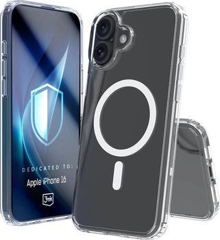 Etui plecki 3MK Armor MagCase do Apple iPhone 16 Transparent (5903108658515)