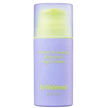 Нічний крем з ретинолом та бакучіолом By Wishtrend Vitamin A-mazing Bakuchiol Night Cream, 30 мл