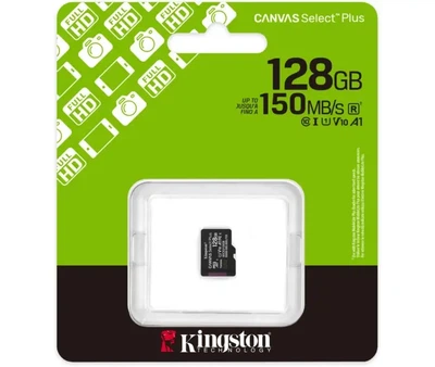 Карта пам'яті KINGSTON microSD 128 GB UHS Class 10 100R без адаптера