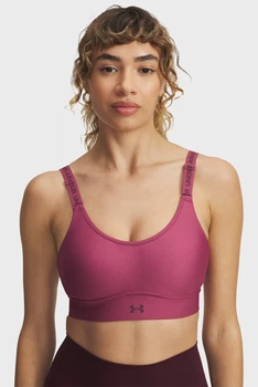 Жіночий рожевий топ UA Infinity Mid 2.0 Bra Under Armour S A-C 1384123-659
