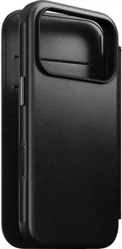 Etui z klapką Nomad Modern Leather Folio Horween Series Magsafe do iPhone 17 Pro Czarne (856504014162)