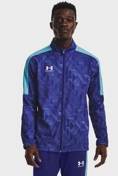 Чоловіча темно-синя спортивна кофта з візерунком Challenger Track Jacket Under Armour S 1365412-468