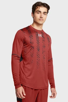 Чоловічий червоний лонгслів UA M's Ch. Pro LS Jersey Under Armour S 1387161-840