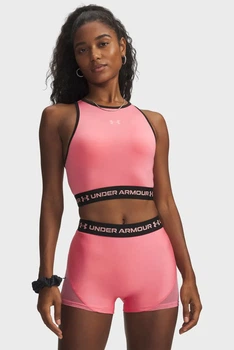 Жіночий рожевий топ HeatGear Mesh Tank Under Armour SM 6010007-600