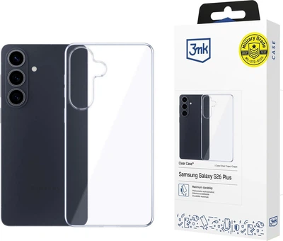 Etui plecki 3MK Clear Case do Samsung Galaxy S26+ Transparent (5903108705837)