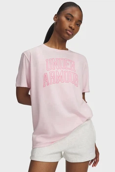 Жіноча рожева футболка Rival OS Campus Tee Under Armour S 6007883-647