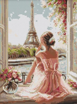 Алмазная мозаика Нюдовый Париж ©art_selena_ua 30x40 AMO20321 Идейка