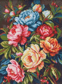 Алмазная мозаика Яркие пионы ©art_selena_ua 30x40 AMO20287 Идейка