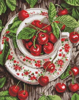 Алмазная мозаика Свежесть вишни ©art_selena_ua 40x50 AMO20091 Идейка