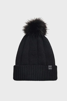 Жіноча чорна шапка UA Around Town CGI Beanie Under Armour OSFM 1365936-001