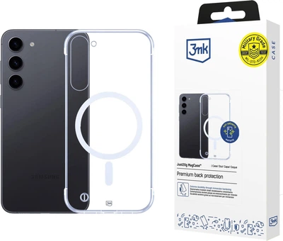 Etui plecki 3MK Just20g MagCase do Samsung Galaxy S23+ Transparent (5903108609753)