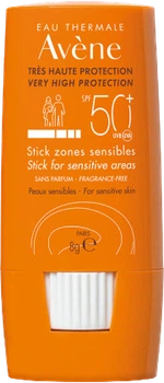 Сонцезахисний стік Avene Solaire For Sensitive Areas Spf50+ 8 г