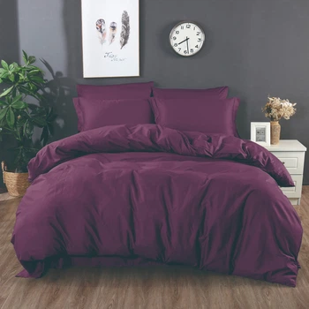 Комплект постільної білизни Word of Dream Півтораспальний 150х215 см Purple Пурпур Сатин (2500000998621)