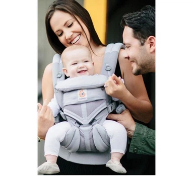 Ерго-рюкзак Ergobaby Omni 360 Baby Carrier All-In-One Cool Air Pearl до 20 кг сірий