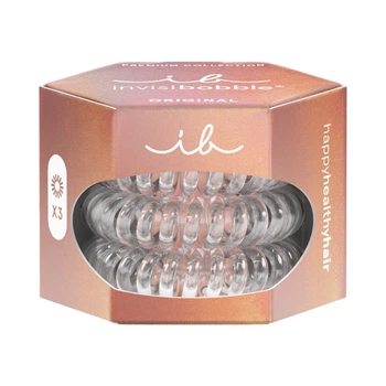 INVISIBOBBLE Original Premium Crystal Clear Гумка-браслет для волосся, 3 шт