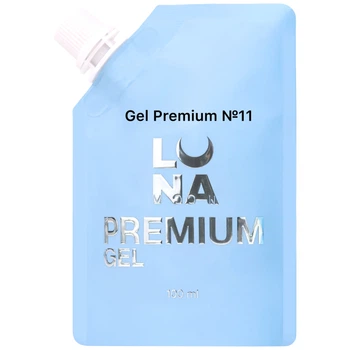 LUNA Gel Premium №11 Гель для нарощування білий, 100 мл