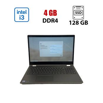 Ноутбук Б-клас Lenovo Chromebook C340-15 / 15.6" (1920x1080) IPS Touch / Intel Core i3-8130U (2 (4) ядра по 2.2 - 3.4 GHz) / 4 GB DDR4 / 128 GB SSD / Intel HD Graphics 620 / WebCam / Chrome OS б/в