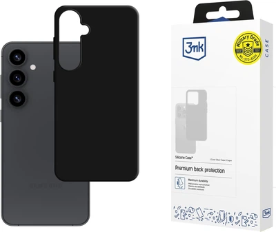 Панель 3MK Silicone Case для Samsung Galaxy S25 Black (5903108628747)
