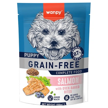 Сухой беззерновой корм для щенковт Wanpy Puppy Grain Free Salmon, лосось 500 г
