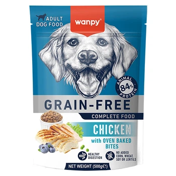 Сухой беззерновой корм Wanpy Adult Dog Grain Free Chicken для взрослых собак с курицей, 500г (6927749823094)