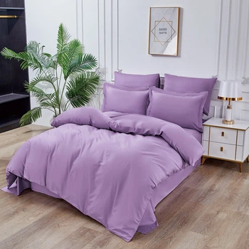 Комплект постільної білизни Word of Dream Євро 200х220 см Violet Rhapsody Бузкова рапсодія Сатин (2555000014819)