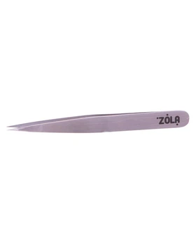 Пинцет профессиональный для бровей ZOLA SILVER Professional Tweezers for Eyebrows точечный