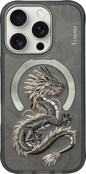 Панель Nimmy Dragon MagSafe для Apple iPhone 16 Pro Grey (6971080319709)