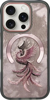 Панель Nimmy Magnetic Fantasy Animal MagSafe для Apple iPhone 16 Pro Pink-Gold (6971080319587)