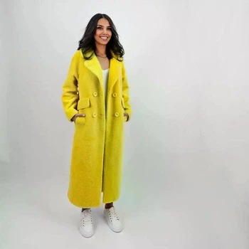 Шуба овчина М желтая 9068