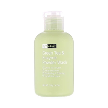 【matam❤︎ 】Powder Wash & Cleansing Oil Ензимна пудра з ароматом матчі By Wishtrend Green Tea & Enzyme