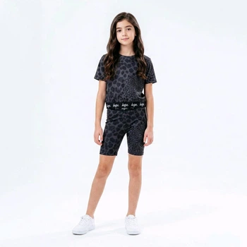 Велосипедки з леопардовим принтом на резинці для дівчинки Hype kids 134-140 см (9-10Y)