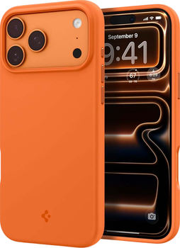 Панель Spigen Silicone Fit MAG MagSafe для Apple iPhone 17 Pro Orange (8800337245127)
