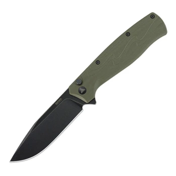 Складной туристический нож SRM (9.2 см) 14C28N / G10 зеленый