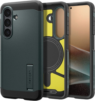 Панель Spigen Tough Armor Mag MagSafe для Samsung Galaxy S26 Abyss Green (8800283318722)