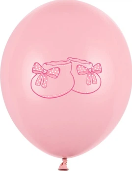 Повітряні кульки PartyDeco Pastel Bucik Baby 30 см Рожеві 50 шт (5901157492487)