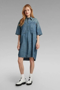 Жіноча синя джинсова сукня Denim Shirt Dress G-Star S D22987,D311
