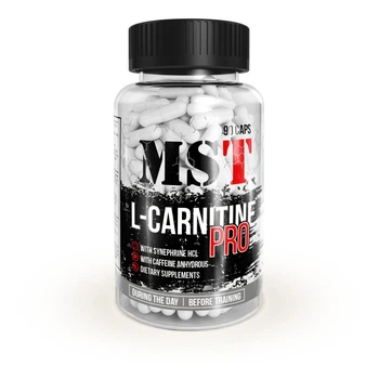 Жироспалювач MST L-Carnitine pro 90 капсул, л-карнітин з кофеїном та сінефрином