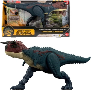 Фигурка Динозавр Карнотавр Mattel Jurassic World Dinosaur Running Biting Carnotaurus