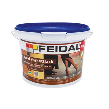 Лак паркетный глянцевый на водной основе Feidal Acryl Parkettlack 1 л