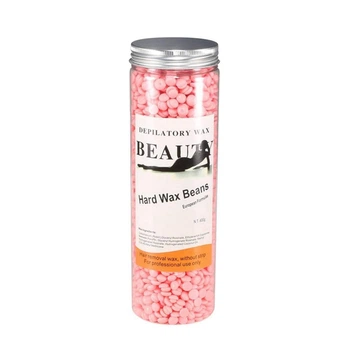 Пленочный воск для депиляции Hard Wax Beans BEAUTE Rose в гранулах 400 г – горячий воск без полосок
