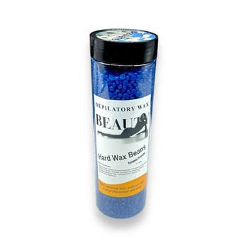Пленочный воск для депиляции Hard Wax Beans BEAUTE Blue в гранулах 400 г –горячий воск без полосок