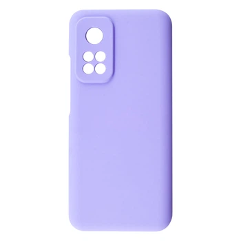 Силиконовый чехол Fibra для Xiaomi 10T/10T Pro, светло-фиолетовый