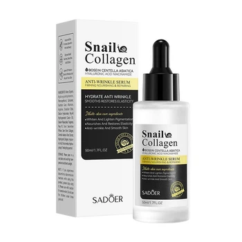 Сироватка з муцином равликова та колагеном проти зморшок Sadoer Snail Collagen Anti-Wrinkle Essence 50 мл (6942349709692)