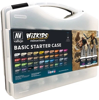 Zestaw farb akrylowych Vallejo 80.260 Wizkids Basic Starter Case 40 szt x 8 ml (8429551802604)
