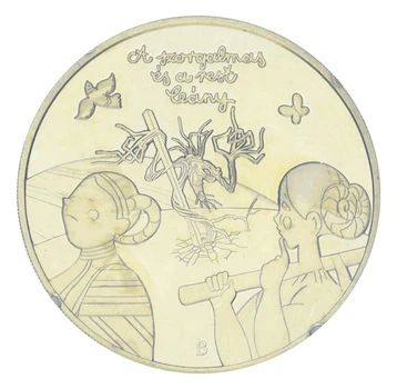 Монета Венгрия 3000 форинтов 2025 UNC Венгерские народные сказки - The Diligent Girl and the Lazy Girl