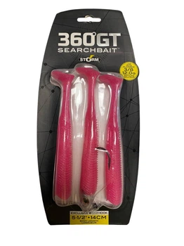 Набор силиконовых приманок Storm Weedless 360GT Searchbait 12 г 14 см Розовый (9368)