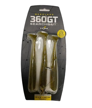Набор силиконовых приманок Storm Weedless 360GT Searchbait 12 г 14 см Хаки (9366)