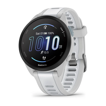 Смарт-годинник Garmin Forerunner 165, туманно-сірий силіконовий ремінець