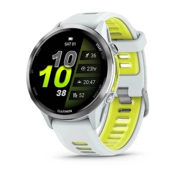 Смарт-годинник Garmin Forerunner 970 білий з титановим безелем